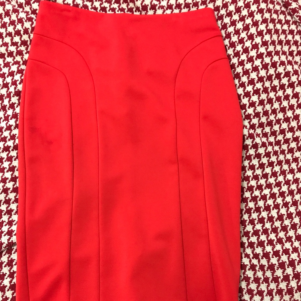 Size 4 red pencil skirt